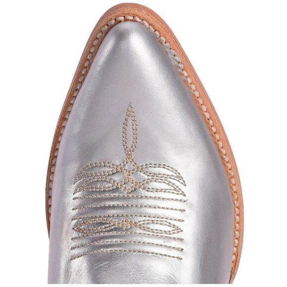 CORRAL WOMEN'S SILVER/TEAL EMBROIDERED ROUND TOE WESTERN COWBOY BOOTS/BOOTIES!! - Picture 4 of 16